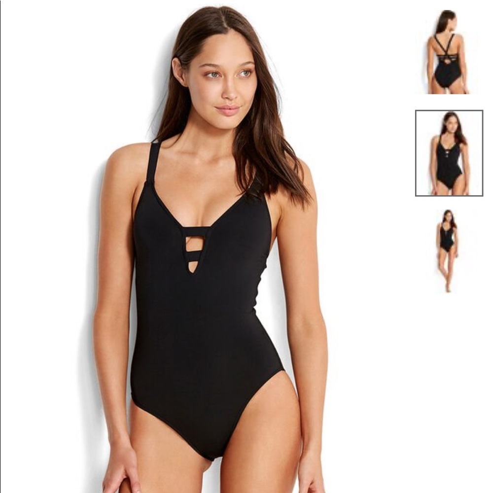 Seafolly Deep-V Swimsuit, US 6